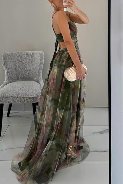OSiB™ | Enchanting Maxi-dress with Floral Prin
