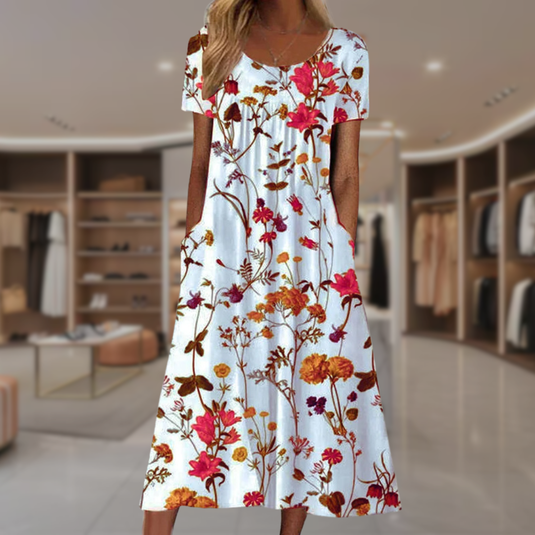 OSiB™ |Amara-Elegant Floral Dress