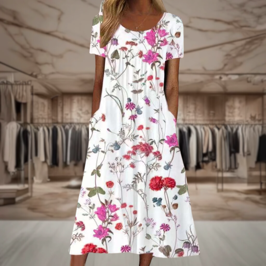 OSiB™ |Amara-Elegant Floral Dress