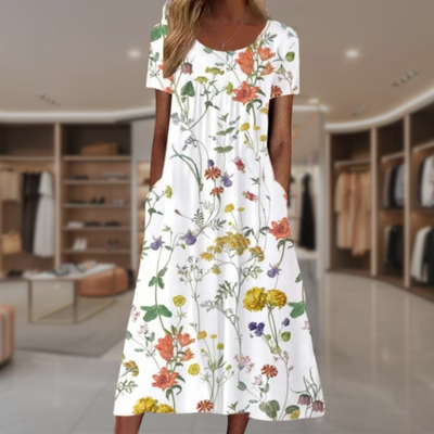 OSiB™ |Amara-Elegant Floral Dress