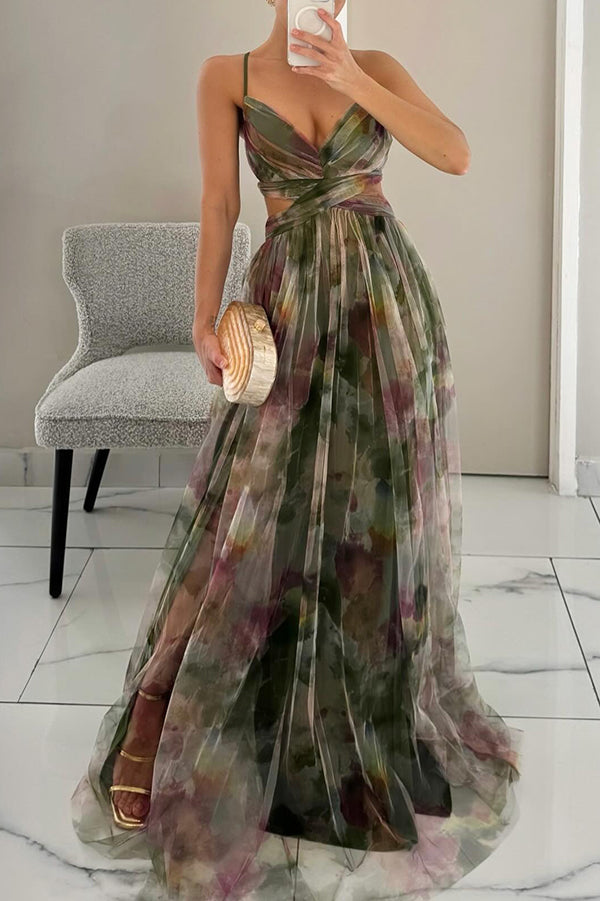 OSiB™ | Enchanting Maxi-dress with Floral Prin