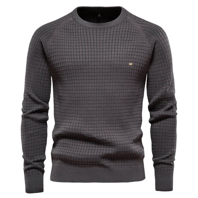 OSiB™ |  Men's Sweater with Grid Pattern