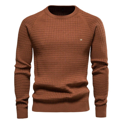 OSiB™ |  Men's Sweater with Grid Pattern