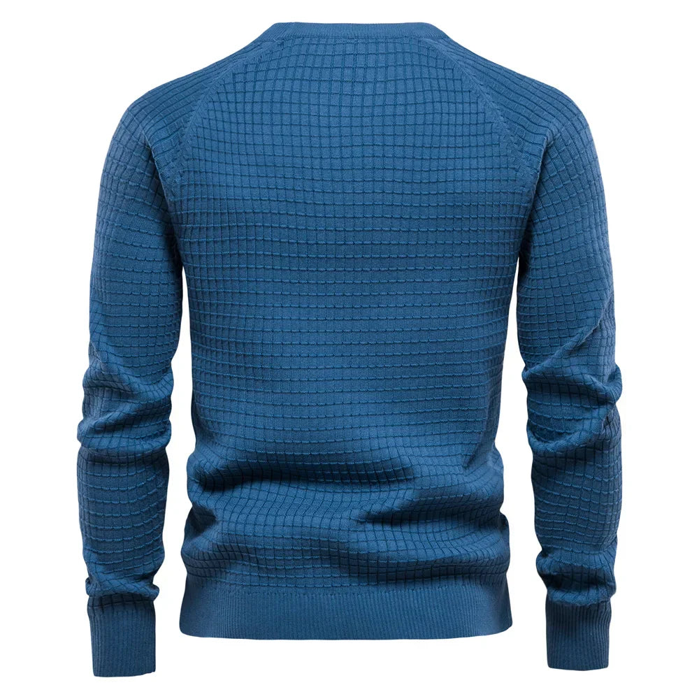 OSiB™ |  Men's Sweater with Grid Pattern