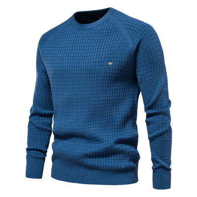 OSiB™ |  Men's Sweater with Grid Pattern