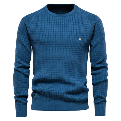 OSiB™ |  Men's Sweater with Grid Pattern
