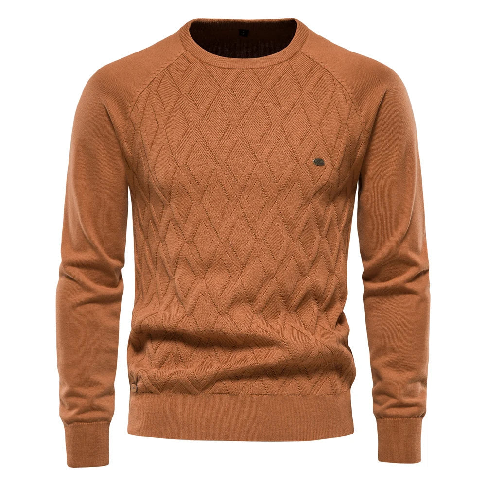 OSiB™ | Men's Sweater with Diamond Pattern