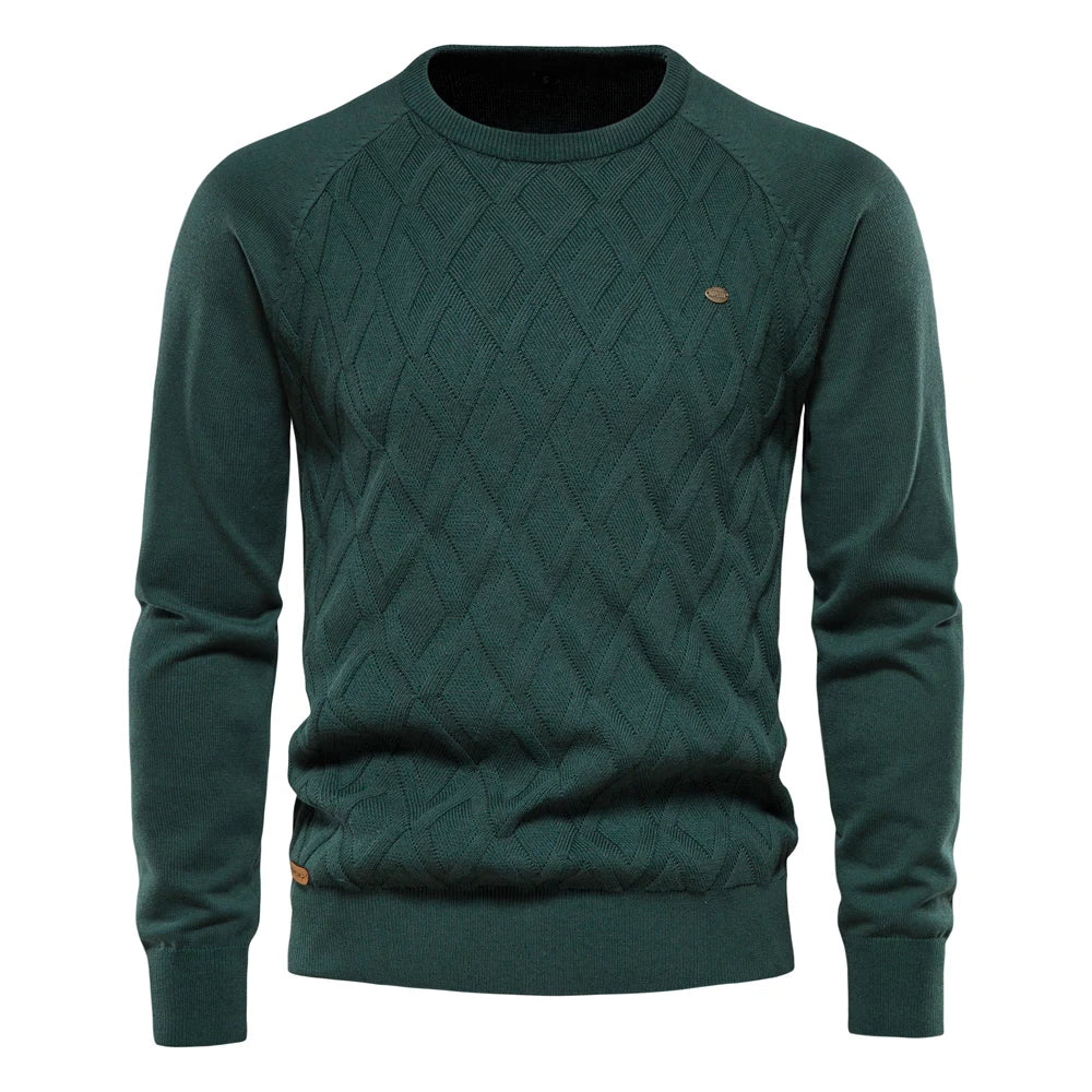 OSiB™ | Men's Sweater with Diamond Pattern