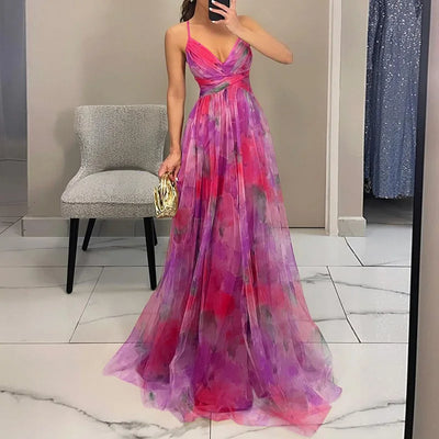 OSiB™ | Enchanting Maxi-dress with Floral Prin