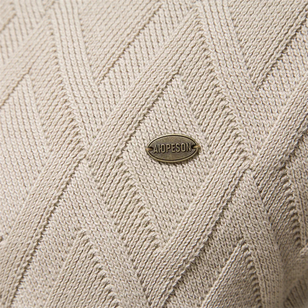 OSiB™ | Men's Sweater with Diamond Pattern