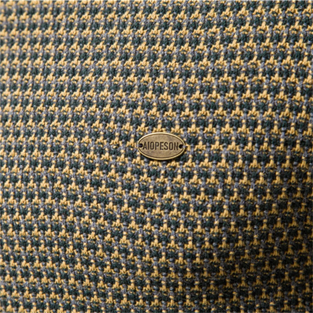 OSiB™ |Men's jumper with checked pattern