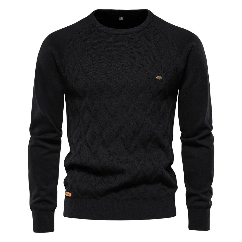 OSiB™ | Men's Sweater with Diamond Pattern