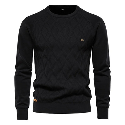 OSiB™ | Men's Sweater with Diamond Pattern