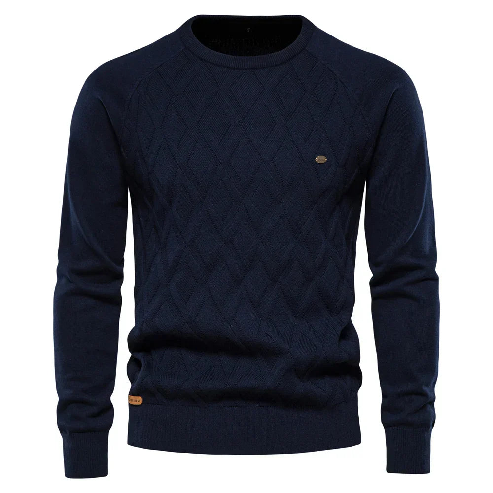 OSiB™ | Men's Sweater with Diamond Pattern