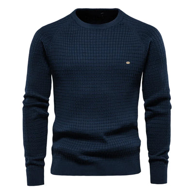 OSiB™ |  Men's Sweater with Grid Pattern