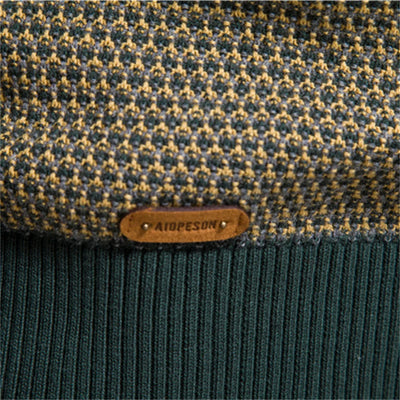 OSiB™ |Men's jumper with checked pattern