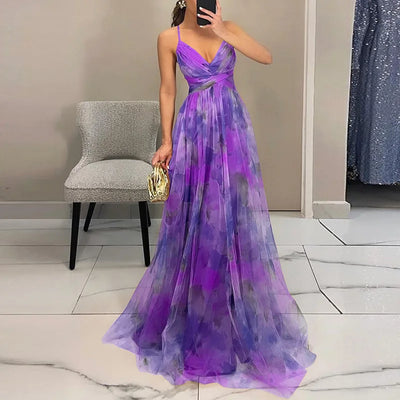 OSiB™ | Enchanting Maxi-dress with Floral Prin
