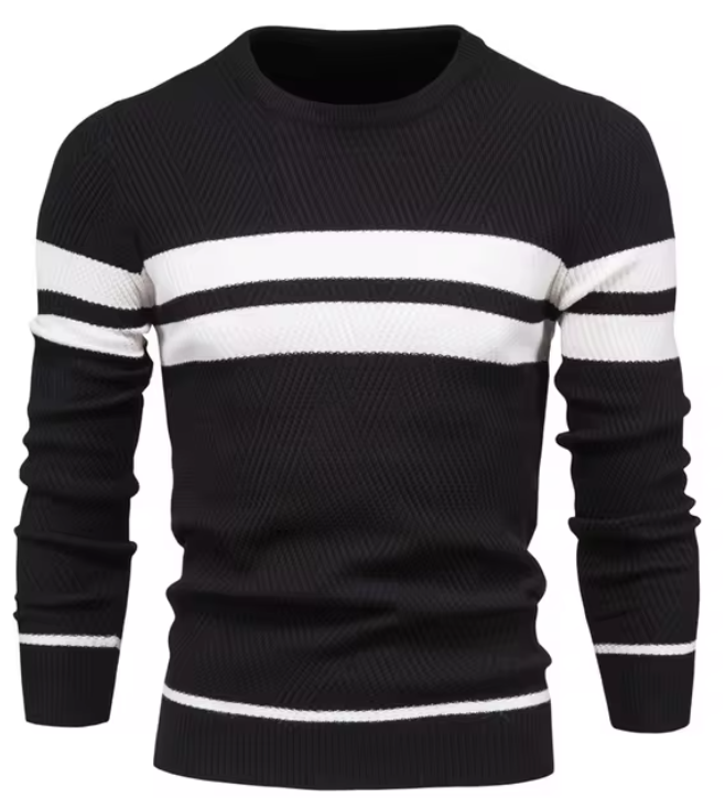 OSiB™ | Stylish men's jumper with herringbone pattern