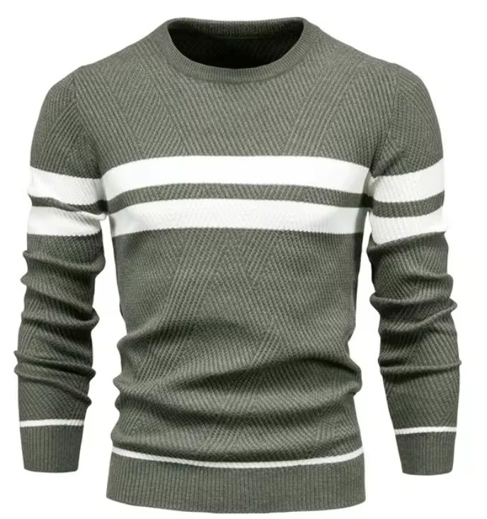 OSiB™ | Stylish men's jumper with herringbone pattern