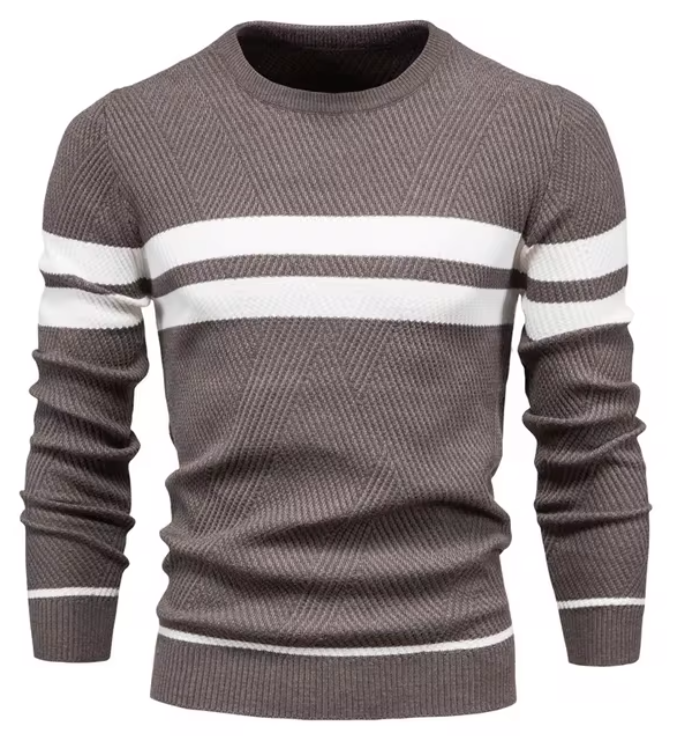 OSiB™ | Stylish men's jumper with herringbone pattern