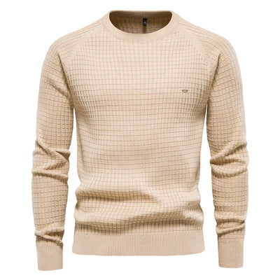 OSiB™ |  Men's Sweater with Grid Pattern