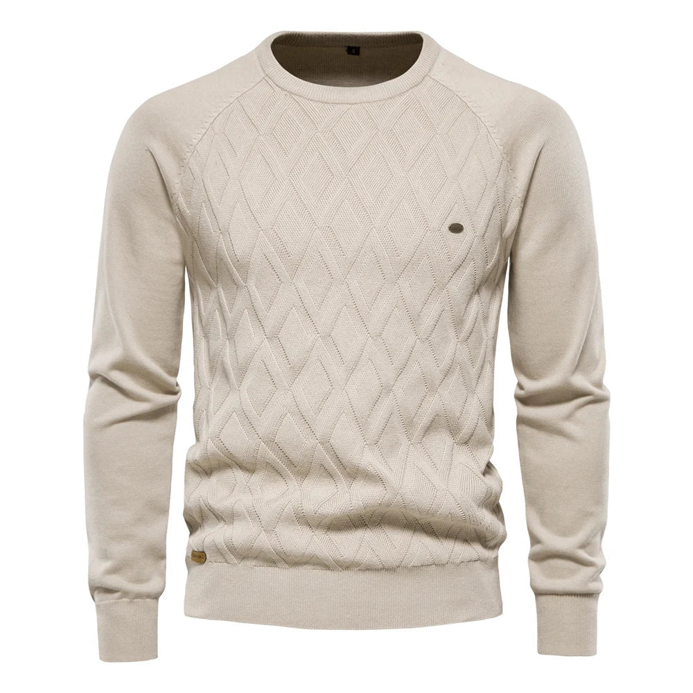 OSiB™ | Men's Sweater with Diamond Pattern