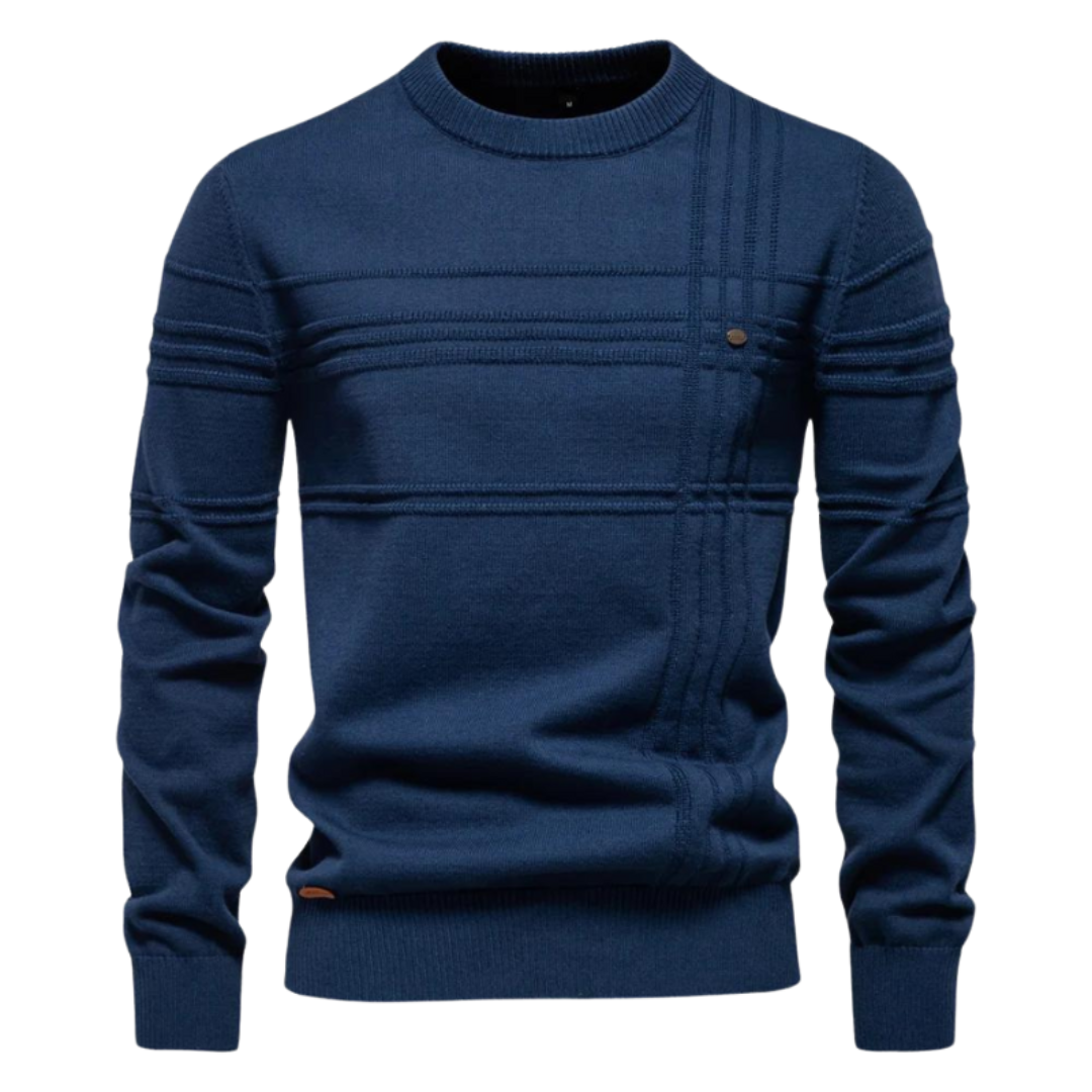 OSiB™ | Stylish men's jumper with checked design