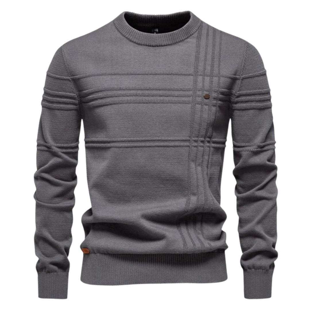 OSiB™ | Stylish men's jumper with checked design