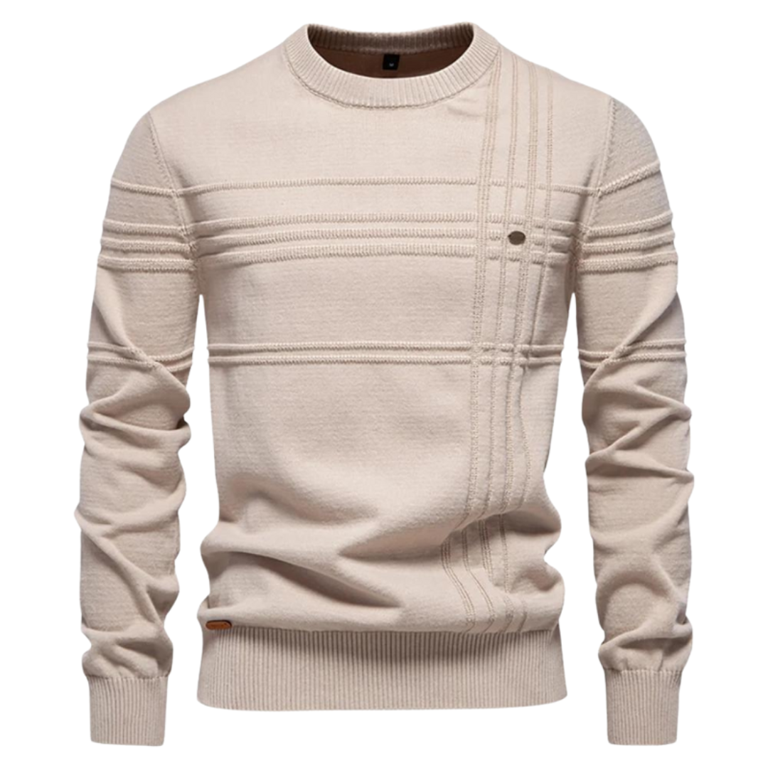 OSiB™ | Stylish men's jumper with checked design